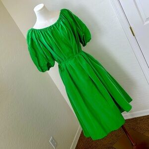 COS Green Off-Shoulder Dress sun dress